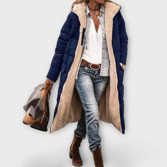 Kora - Soe karusnaha voodriga mantel