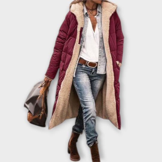 Kora - Soe karusnaha voodriga mantel