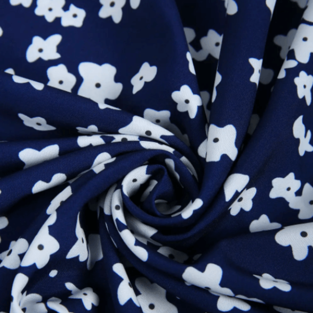 Paula - Elegantne lillemuster kleit premium kangast