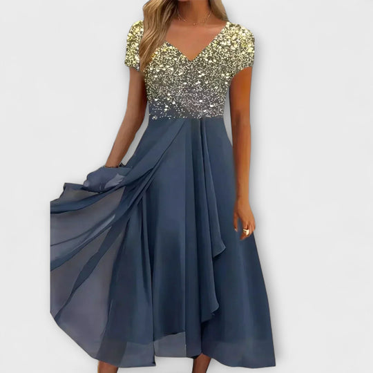 Lara - Naiste Šifooni Pidulik Kleit