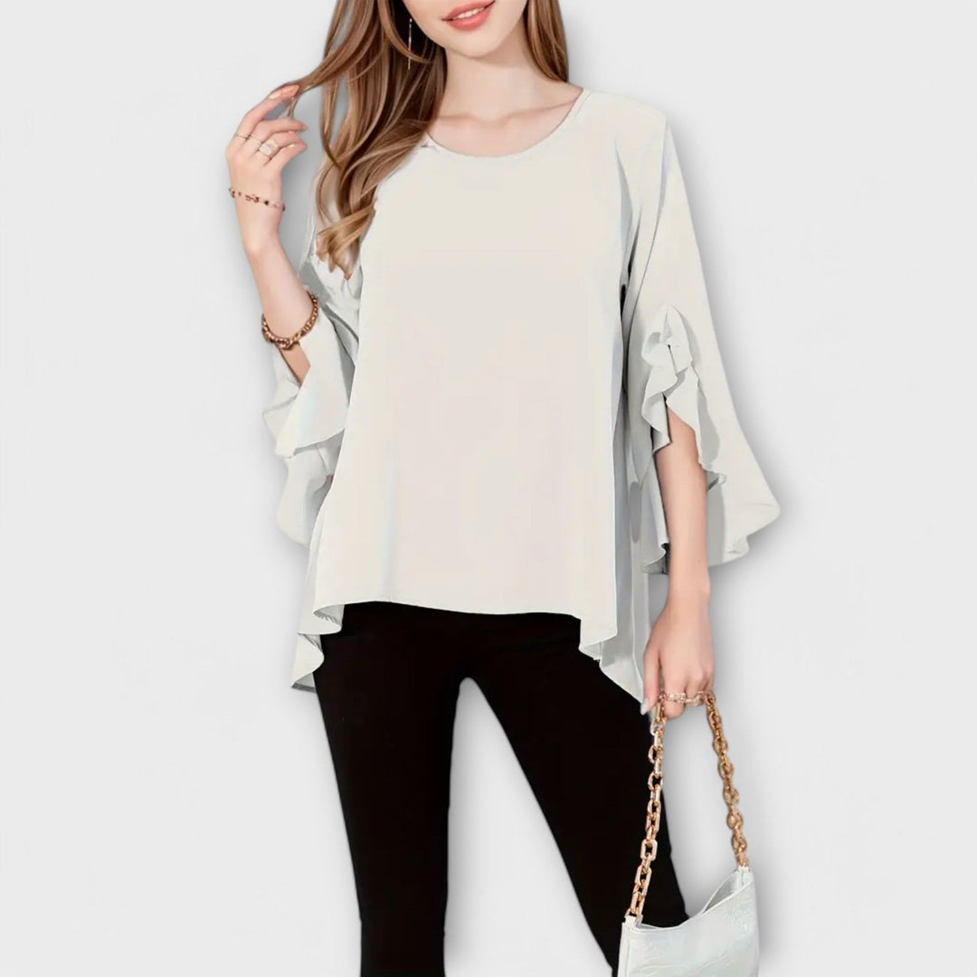 Aria - Täiuslik kevadine pluus ümmarguse kaelusega