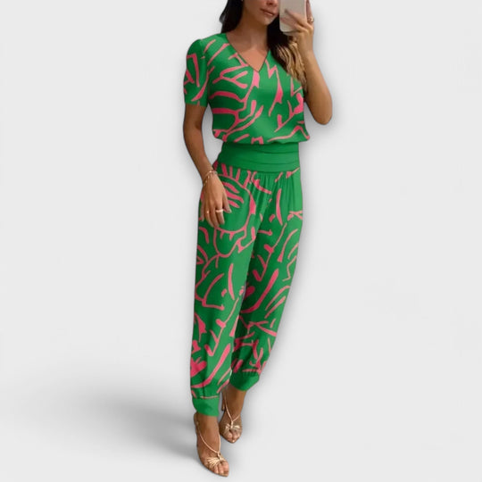 Irmelin – Elegantne komplekt ülaosa ja pükstega