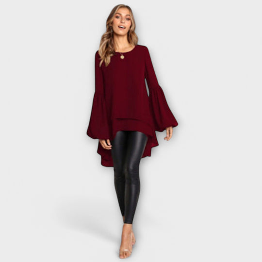 Aria - Täiuslik kevadine pluus ümmarguse kaelusega