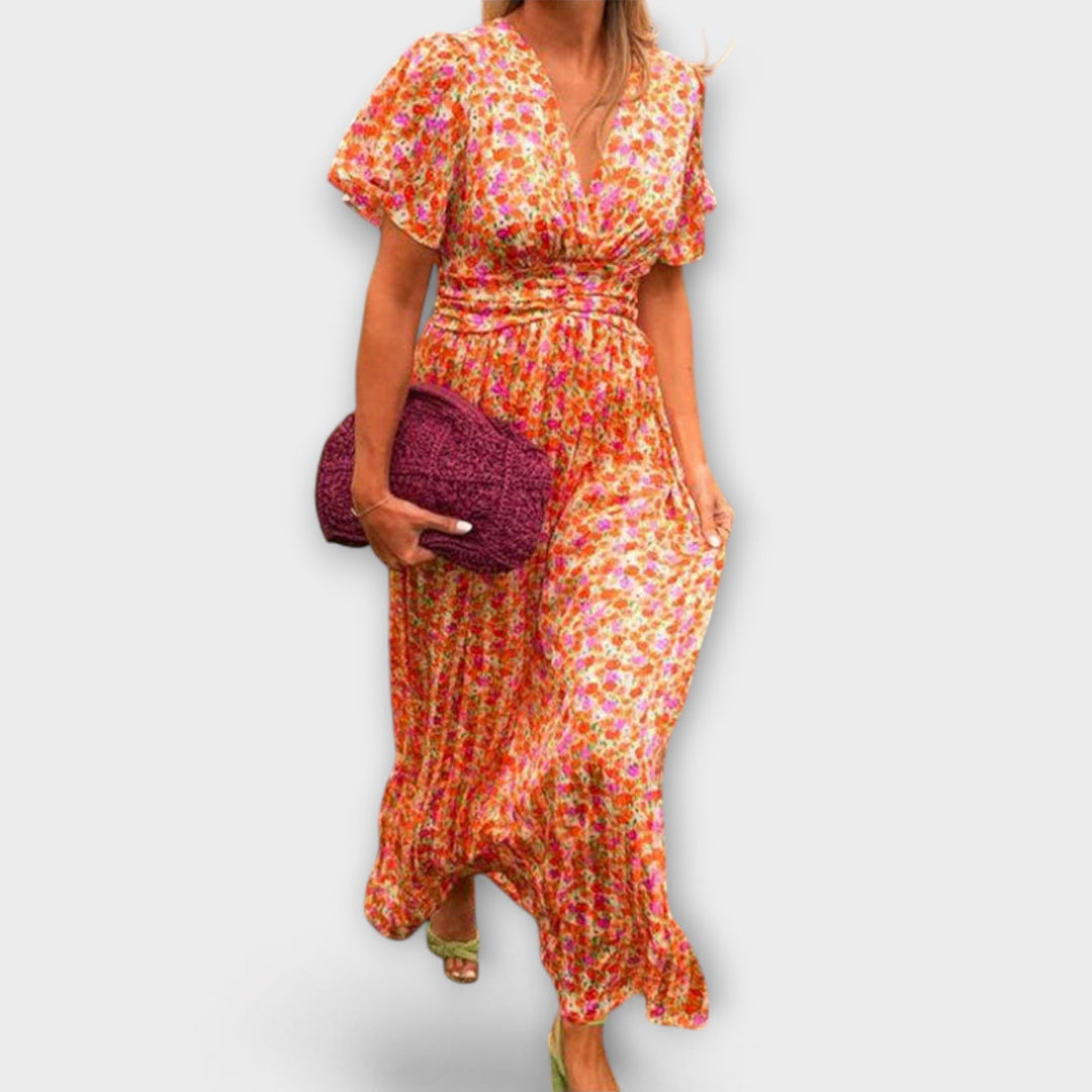 Elsie - Klassikaline V-kujulise kaelusega kleit