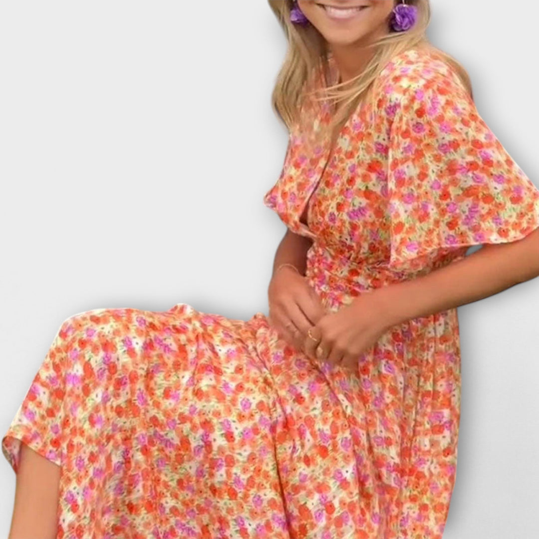 Elsie - Klassikaline V-kujulise kaelusega kleit