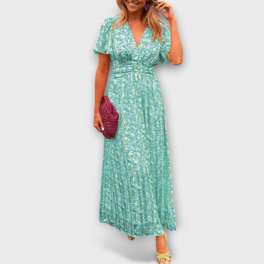 Elsie - Klassikaline V-kujulise kaelusega kleit