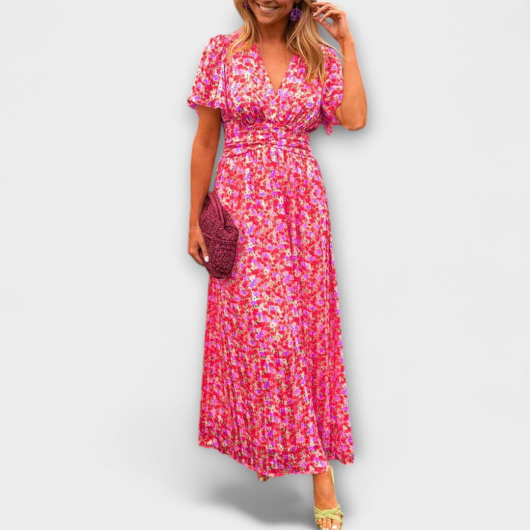 Elsie - Klassikaline V-kujulise kaelusega kleit